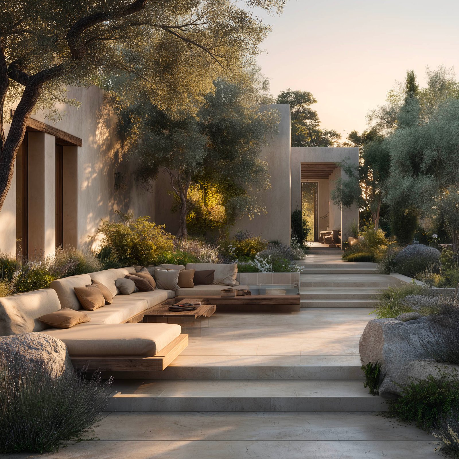 Botanical architecture expressing continuity, calm, and temporal experience